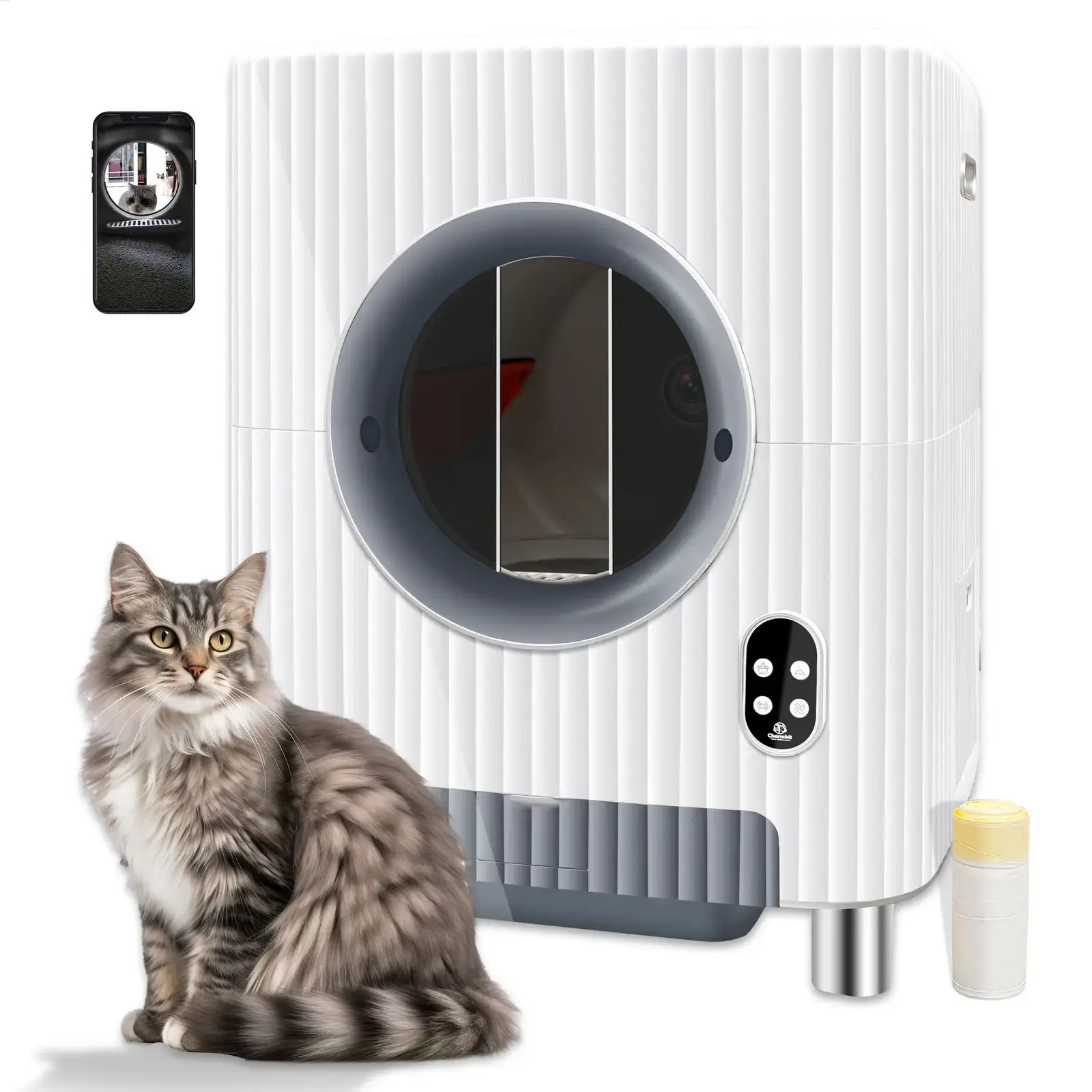 APP for big cats fully automatic large smart cat litter box