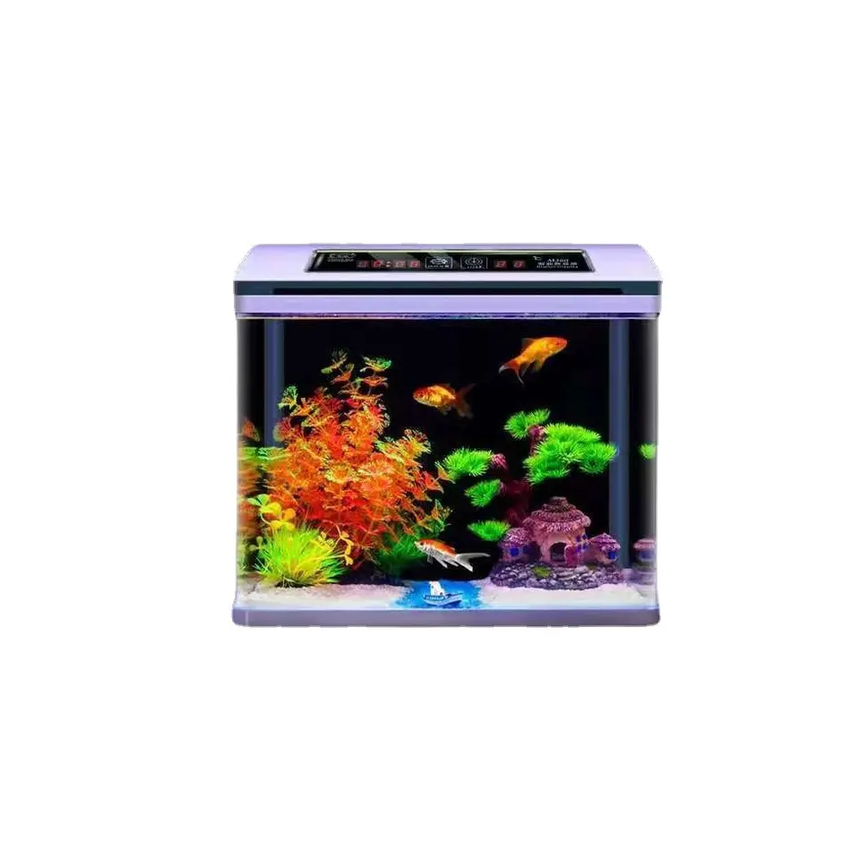 Wholesale Custom Glass Small Aquarium Fish Tank Glass Fish Bowl for Home Office Bar