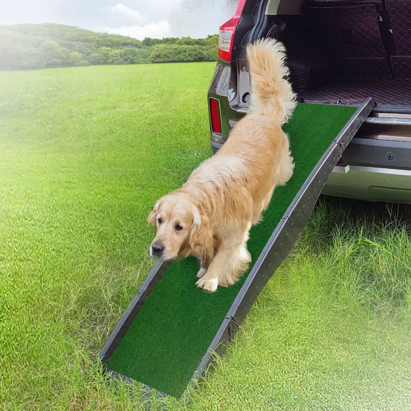 Wholesale Pet Foldable Adjustable Plastic Dog Ramp Outdoor Telescoping Dog Ramp for Car Fold Pet Ramp