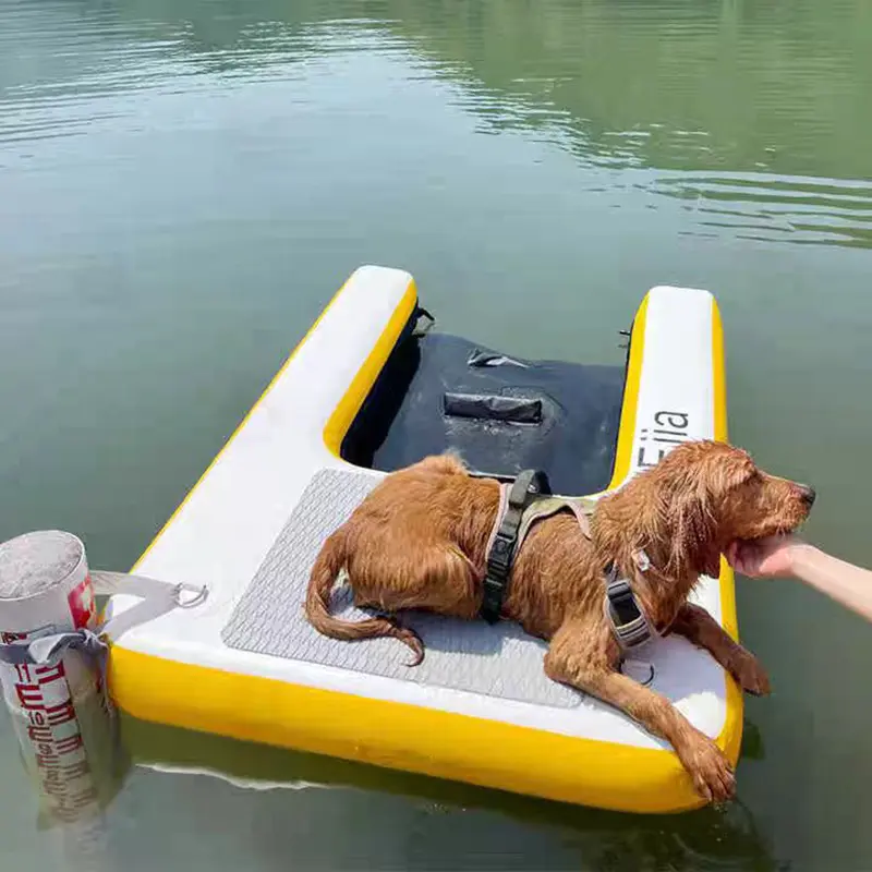 Wholesale Inflatable Floating Pool Step Dog Ramp for Pet Water Sports Pup Plank