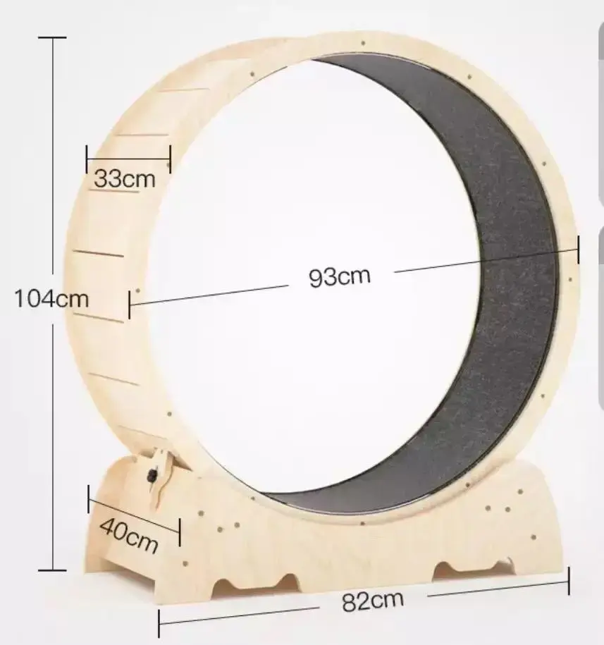 Wooden Pet Tread Cat Treadmill Cat Exercise Running Wheel Cat Running Wheel