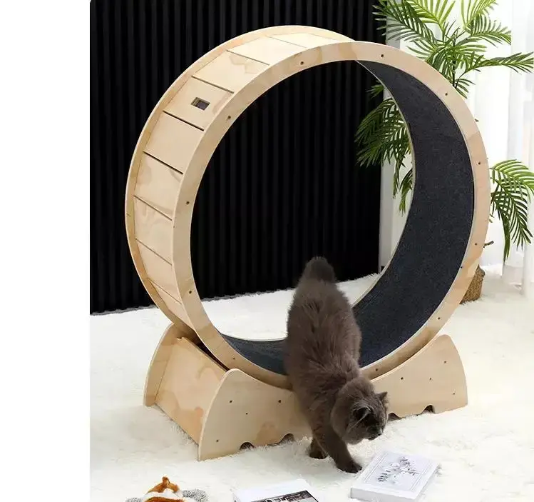 Wooden Pet Tread Cat Treadmill Cat Exercise Running Wheel Cat Running Wheel