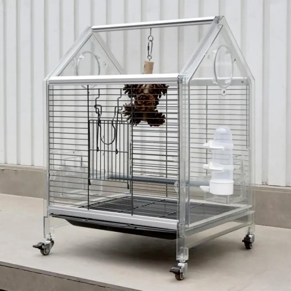 Bird cage, cage accessories, iron mesh cage, transparent cage, bird house, plastic bird cage,bird house , parrot cage