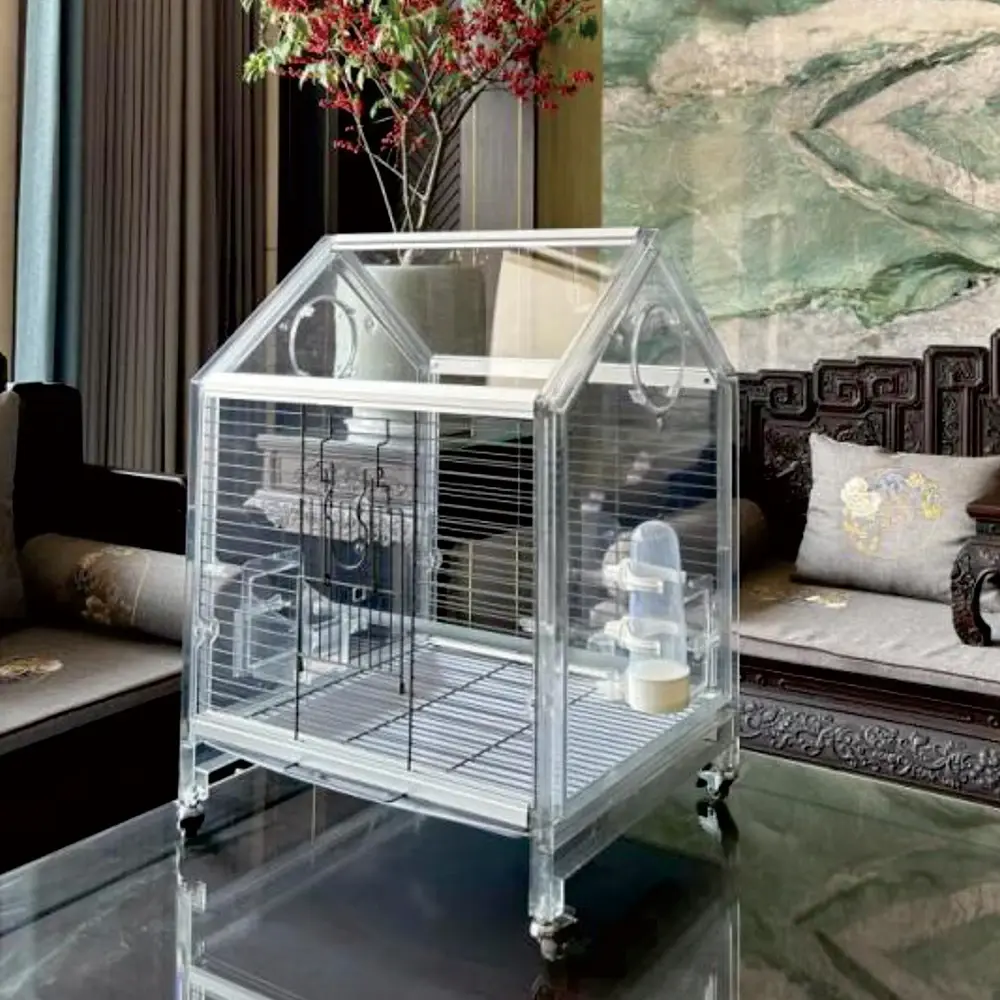 Bird cage, cage accessories, iron mesh cage, transparent cage, bird house, plastic bird cage,bird house , parrot cage