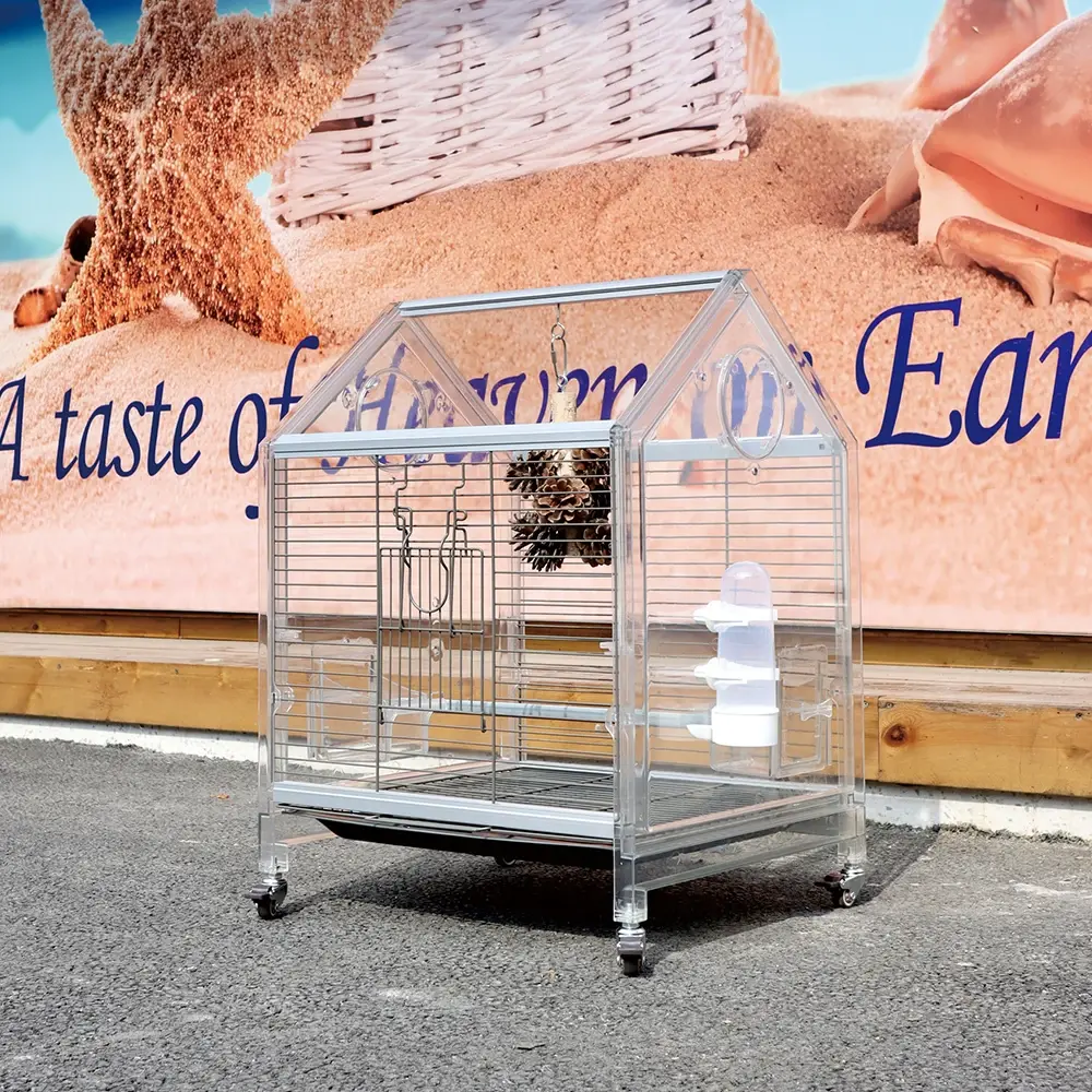 Bird cage, cage accessories, iron mesh cage, transparent cage, bird house, plastic bird cage,bird house , parrot cage