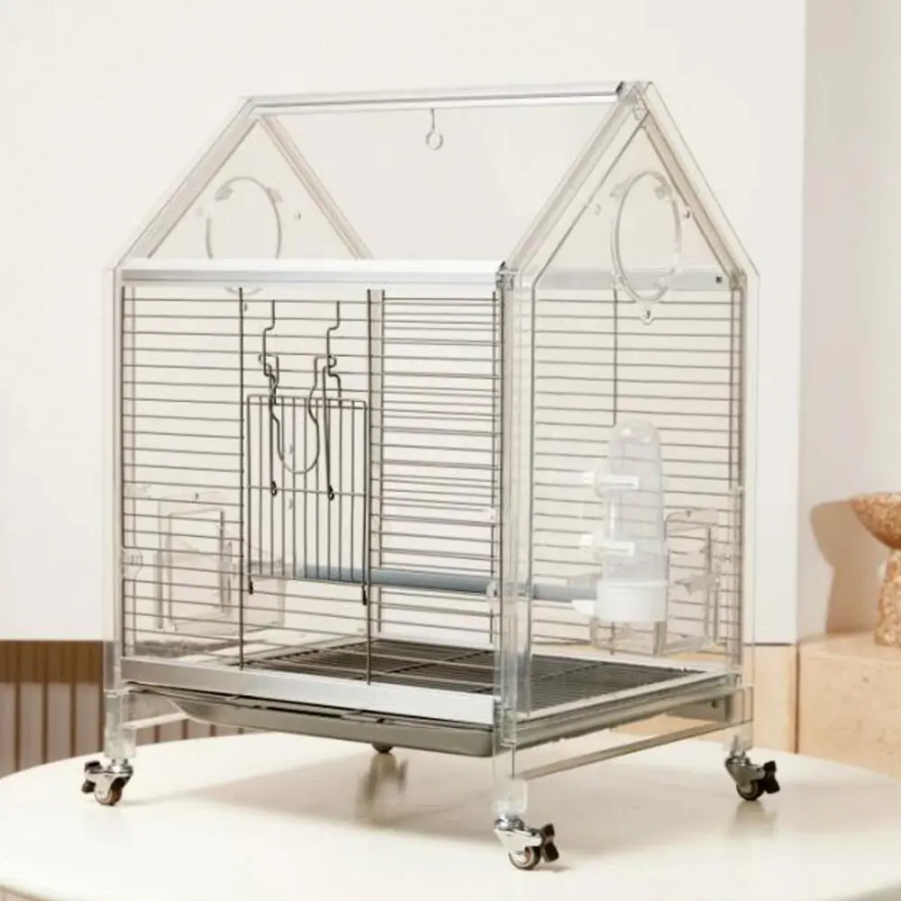 Bird cage, cage accessories, iron mesh cage, transparent cage, bird house, plastic bird cage,bird house , parrot cage