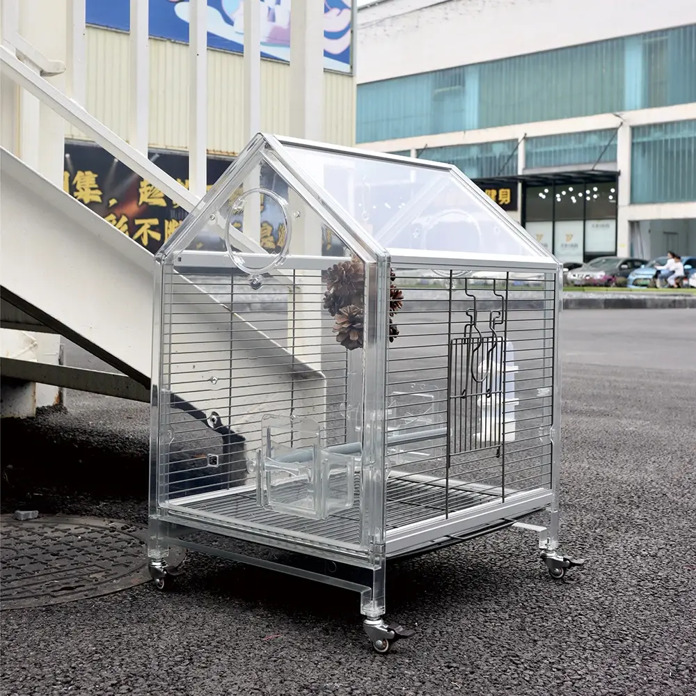 Bird cage, cage accessories, iron mesh cage, transparent cage, bird house, plastic bird cage,bird house , parrot cage