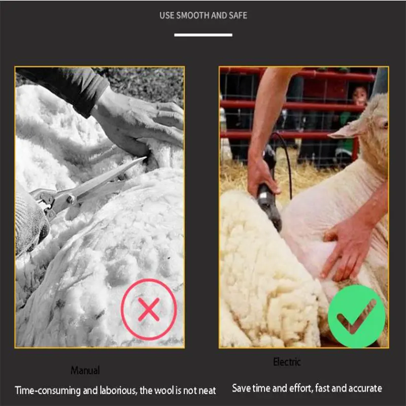 Livestock Equipment Sheep Cutting Hair Clipper Electric Goat  Hand Sheep Wool Shears Machine