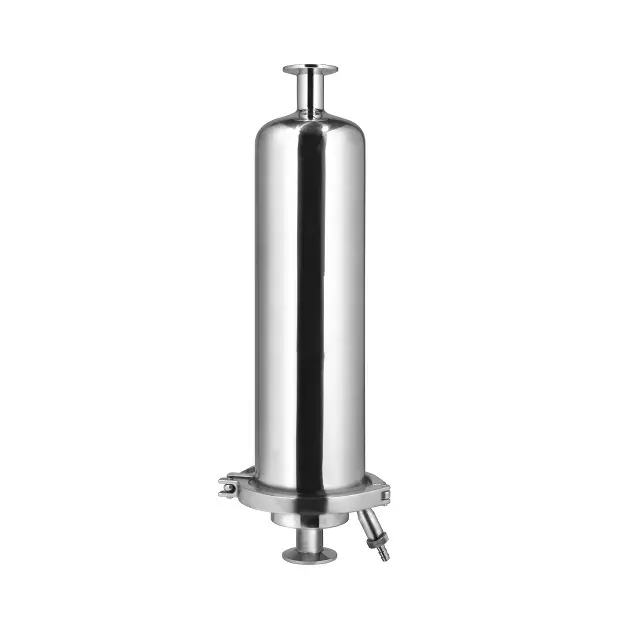 Customized Stainless Steel 304 0.22 Um Tank Vent Filter 10 Inch Filter Housing for Compressed Air Filtration
