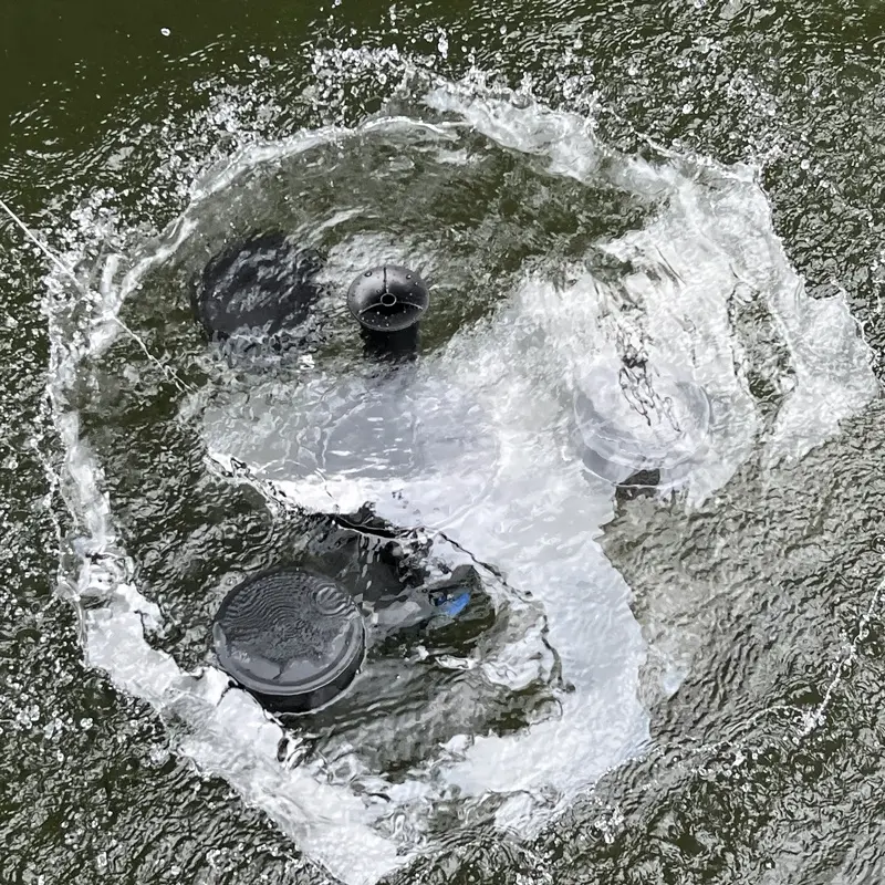 Fish Pond Skimmer Surface Pond Litter Collection and Cleaning Device Koi Pond Surface Suction Film Remover