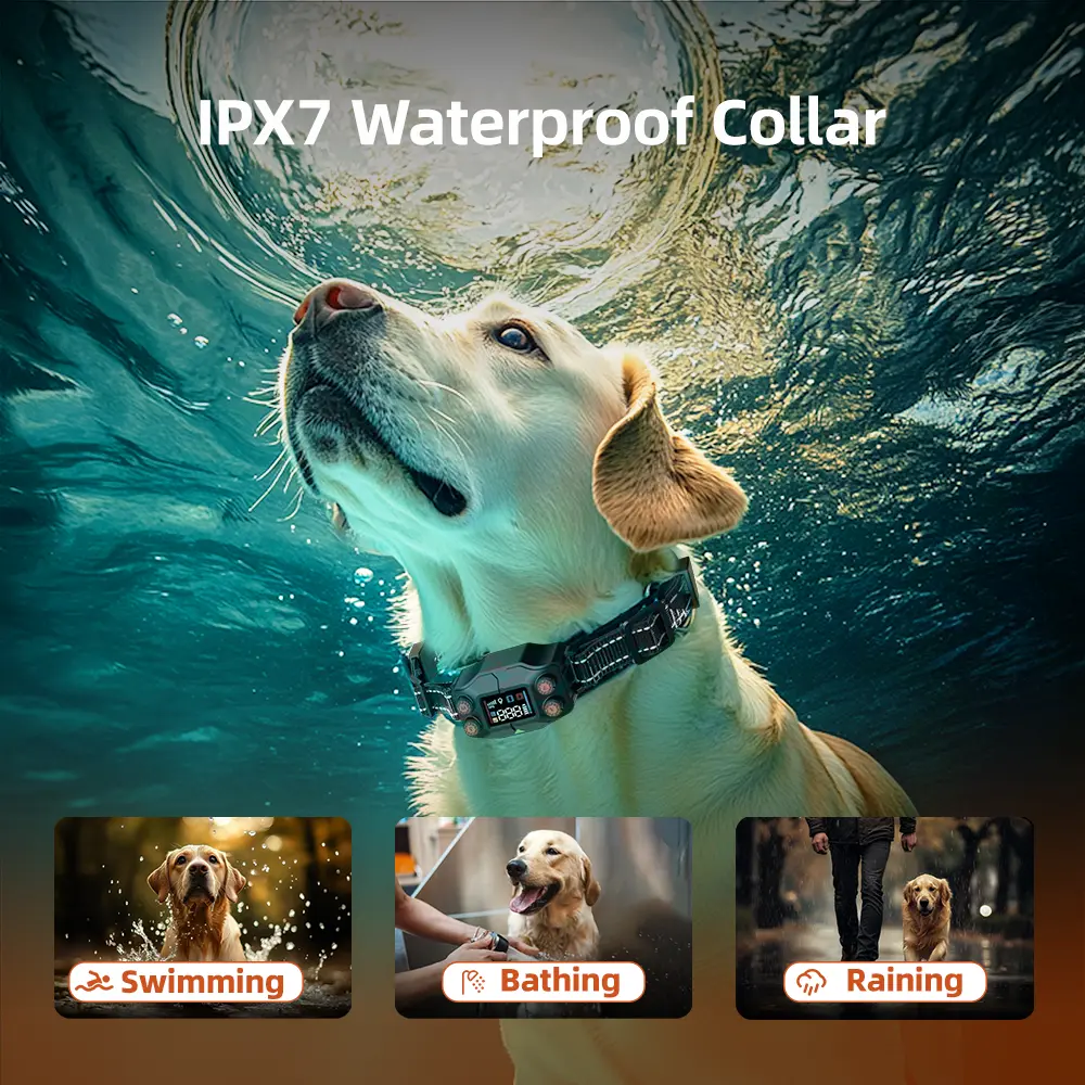Outdoor Dog Boundary System Rechargeable Invisible Fence for Dogs with Collars Wireless Pet Fence