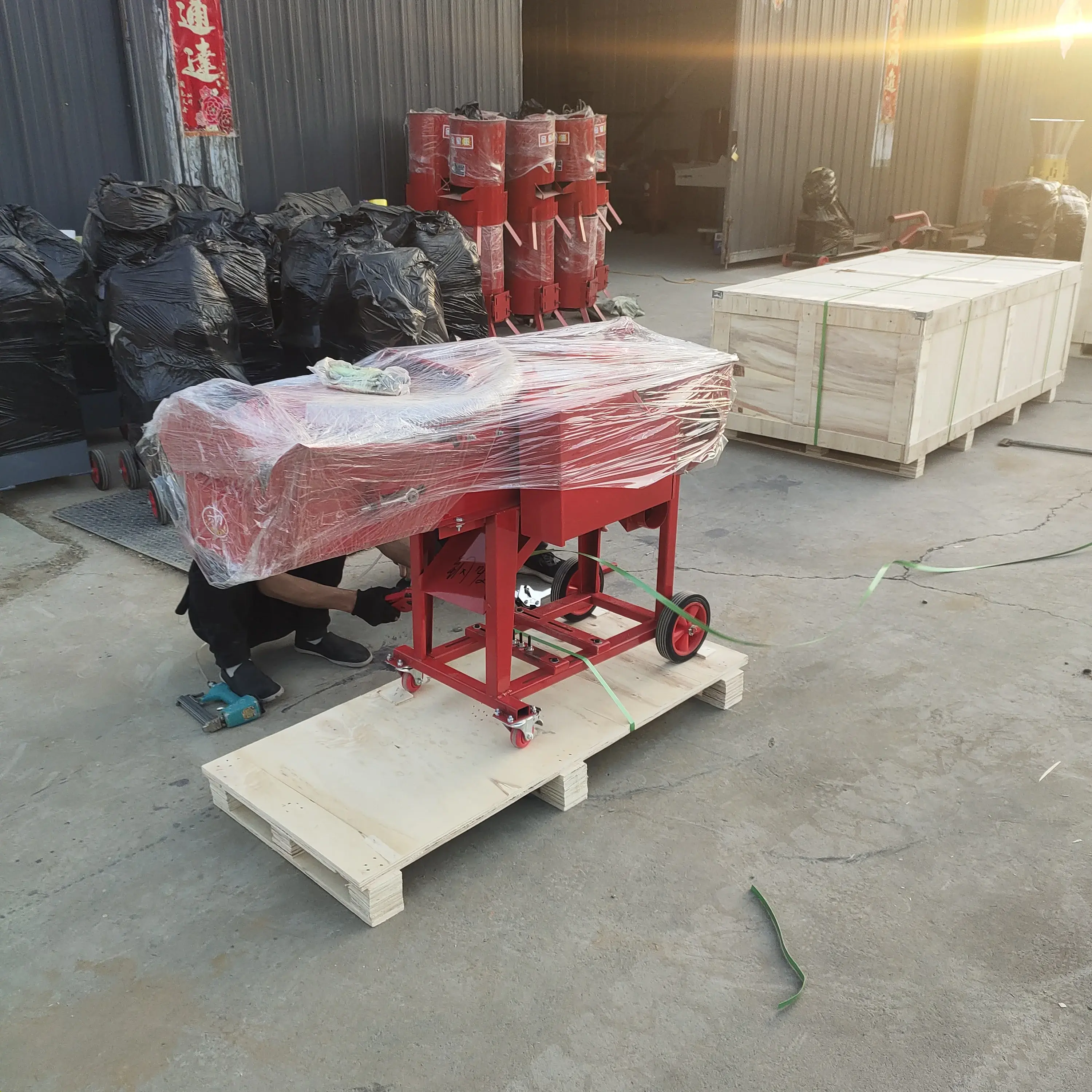 Agricultural silage grinding machine cattle sheep and pig forage chaff cutter machine