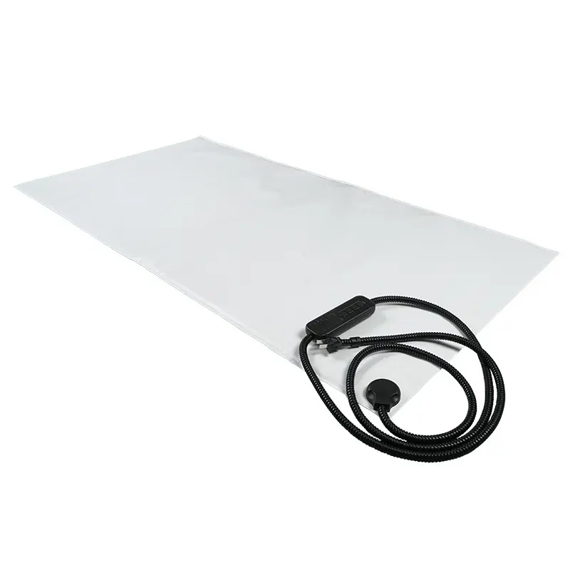 Extra Large 100x200cm Waterproof PVC Pet Heat Pad Chew-Resistant & CE Certified Adjustable Temperature for Outdoor Dog House