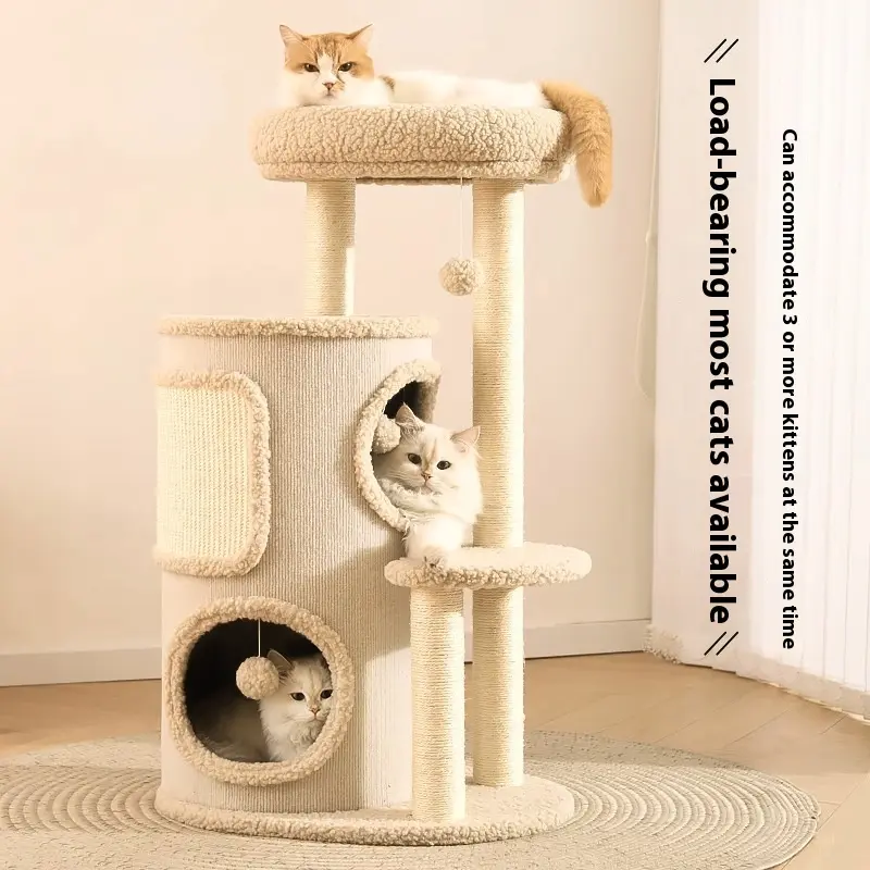 Small Apartment Cat Climbing Rack Household Multi-Layer Double-Layer Jumping Platform Integrated Four Seasons Universal Pet Toys