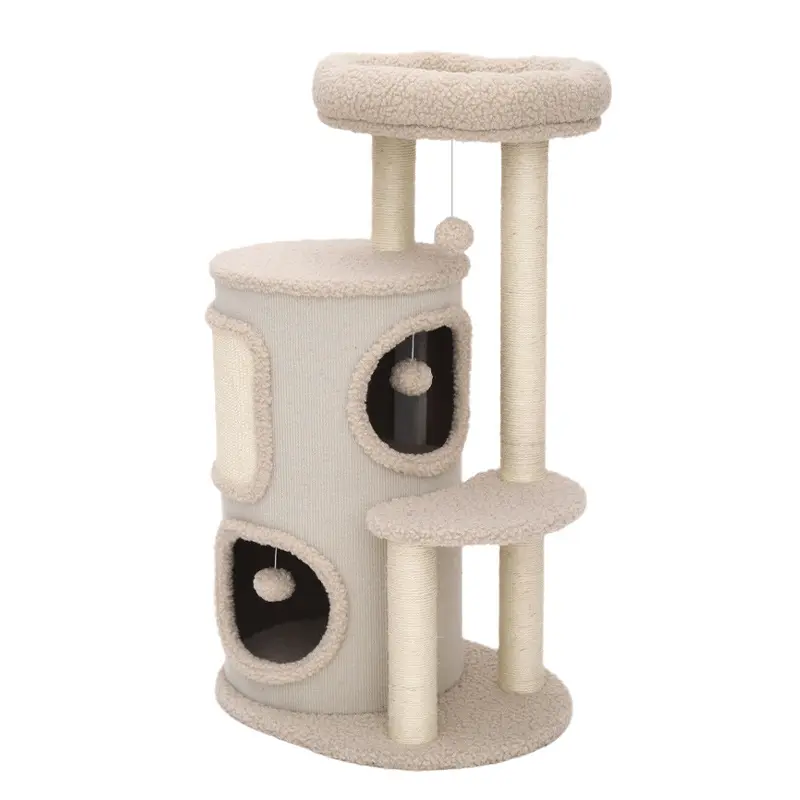 Small Apartment Cat Climbing Rack Household Multi-Layer Double-Layer Jumping Platform Integrated Four Seasons Universal Pet Toys