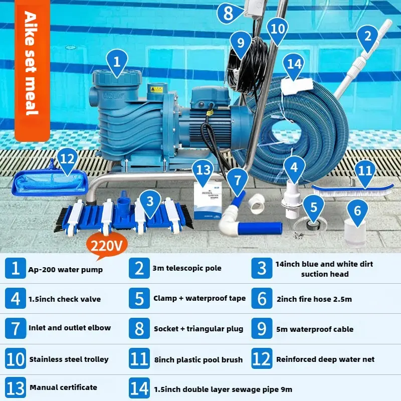 Pool Vacuum Cleaner Cleaning Equipment for Pool Cleaning Tools and Accessories Swimming Pool Cleaner