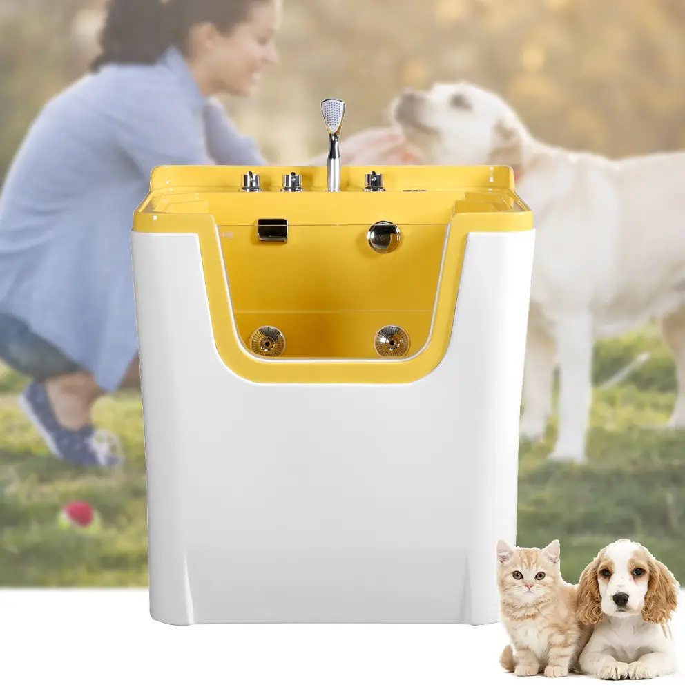 Hot Sell Pet Bubble Spa Bathtub with Ozone Dog Grooming Standing Acrylic Shower Bathing Tub Cat Cleaning Electric Pet-bathtub