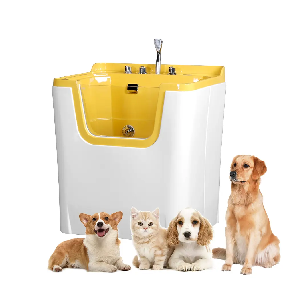 Hot Sell Pet Bubble Spa Bathtub with Ozone Dog Grooming Standing Acrylic Shower Bathing Tub Cat Cleaning Electric Pet-bathtub