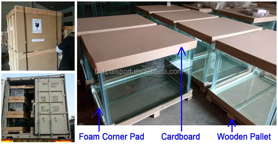 Custom  ultra clear Glass Fish tank