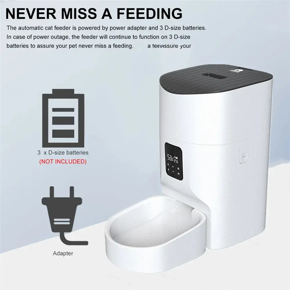 7L/9L Smart Automatic Pet Feeder HD Camera Pet Dog Cat Food Dispenser APP Control Timing Feeding Feeder