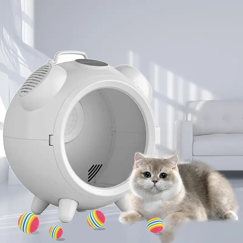 Portable Pet Cat Dog Hair Dryer Blower Box Intelligent Temperature Control Hair Dryers for Small Animals Pet Dryer Box