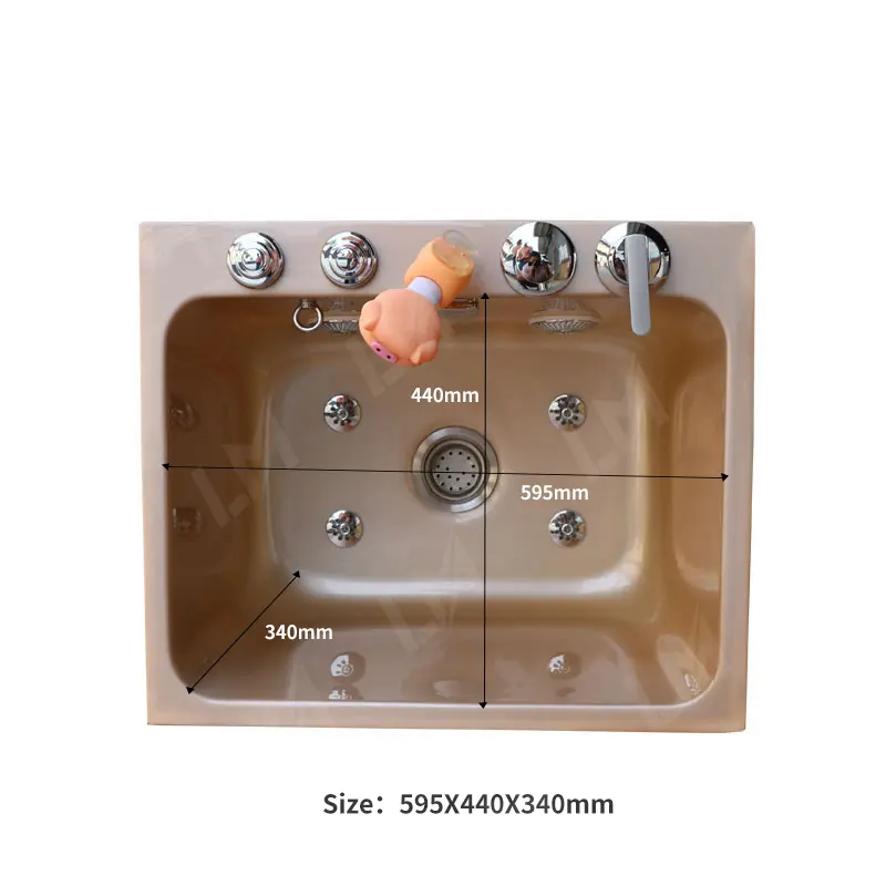 Modern Design Large Dog Pet Bathing Bathing Basin Massage Spa Pet Bathtub Cat Dog Grooming Cleaning Tub