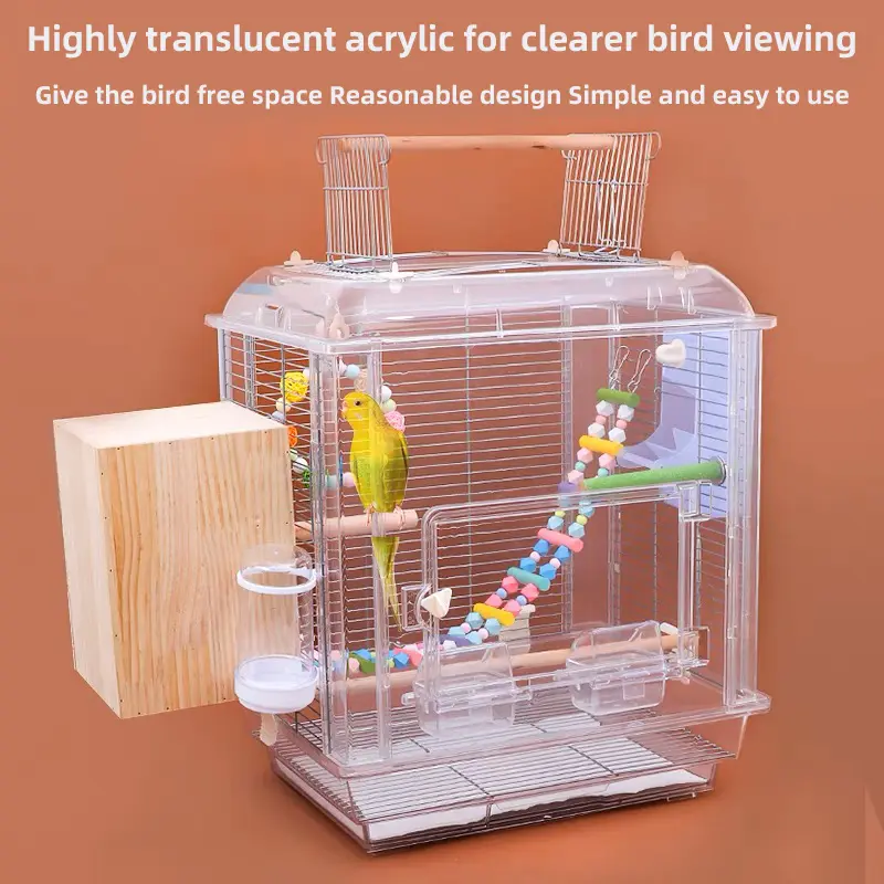 Wholesale Hot Sale Bird House Portable Birdcage Bird House Plastic With Wholesale of New Products Pet Cage