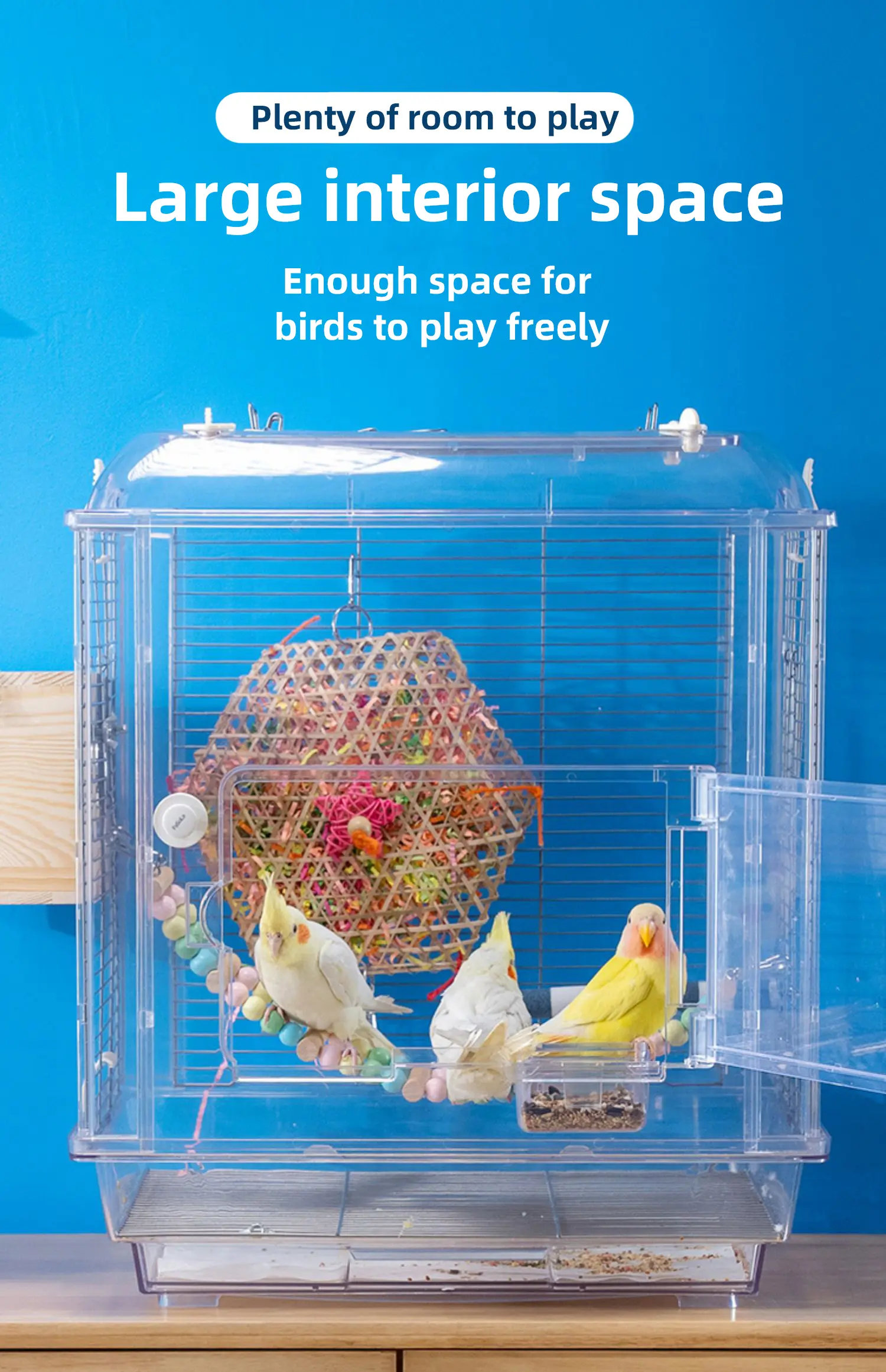 Wholesale Hot Sale Bird House Portable Birdcage Bird House Plastic With Wholesale of New Products Pet Cage