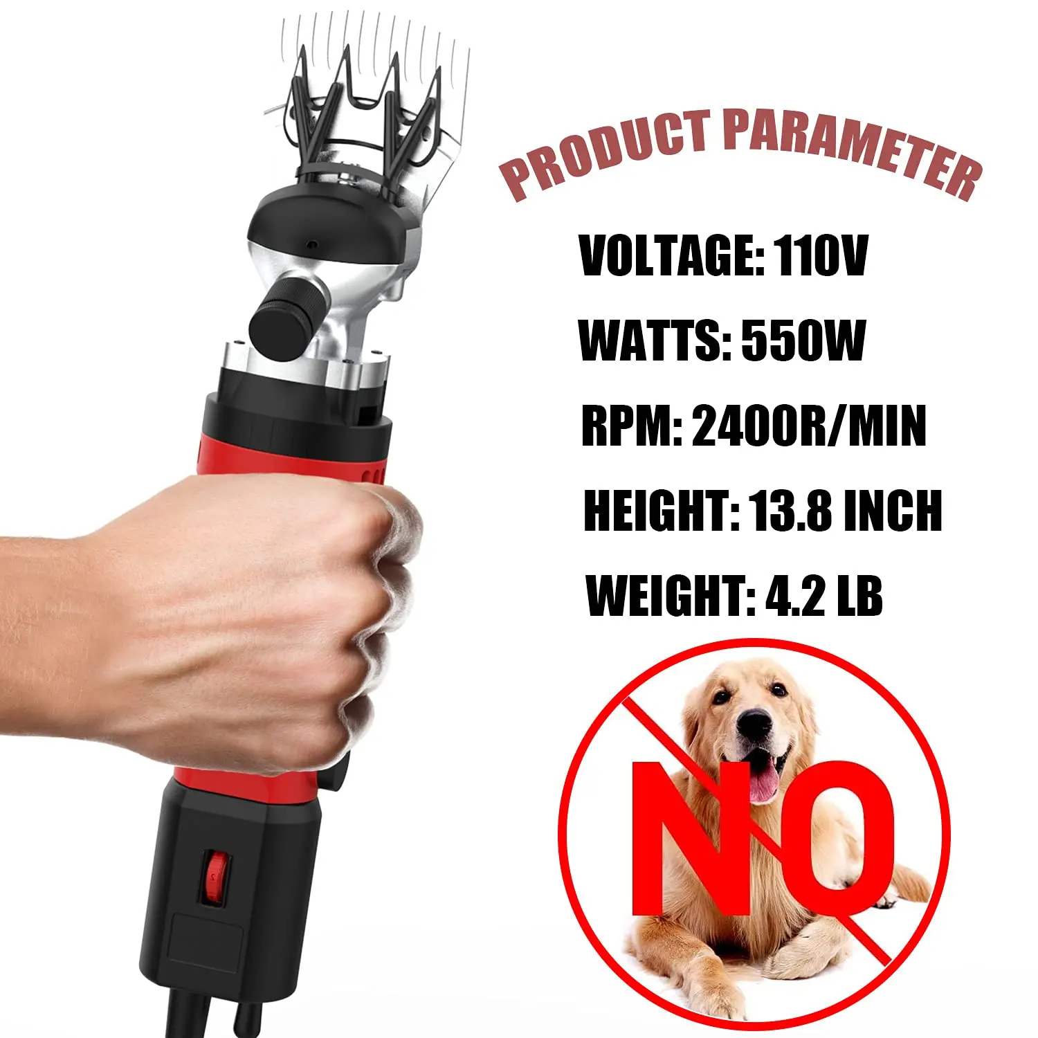 Factory Wholesale Low Noise Sheep Shearing Machine Electric Wool Trimmer Electric Clippers for Tufting Gun Carpet Rug Making