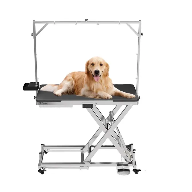 Hot Selling 304 Stainless Steel Adjustable Foldable Portable Dog Non Slip Mat Grooming Table