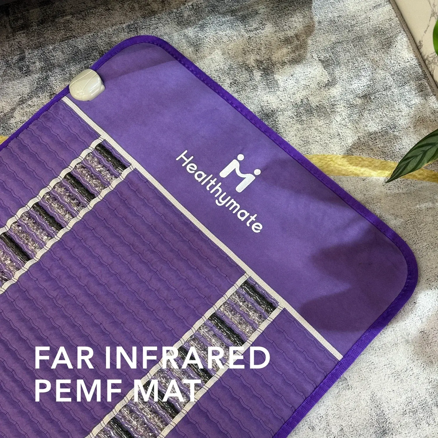 Healthymate 2024 Turmanium Tourmaline Infrared Jade Stone Negative Ion 6feet PEMF Heating Mats For Pets Heating Matters Pads