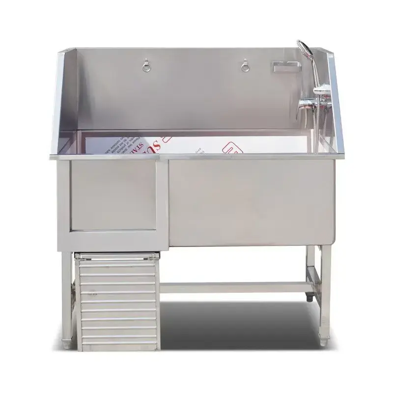 Custom Size Dog Washing Stations Stainless Steel Dog Grooming Bath Tub