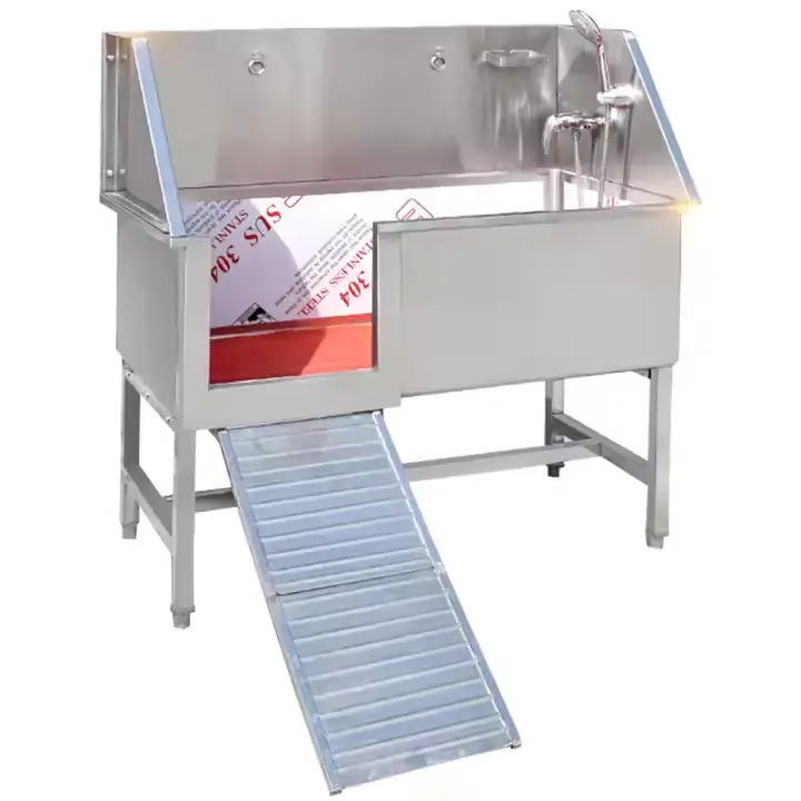 Custom Size Dog Washing Stations Stainless Steel Dog Grooming Bath Tub