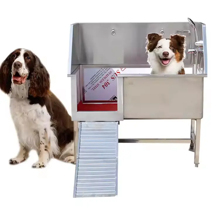 Custom Size Dog Washing Stations Stainless Steel Dog Grooming Bath Tub