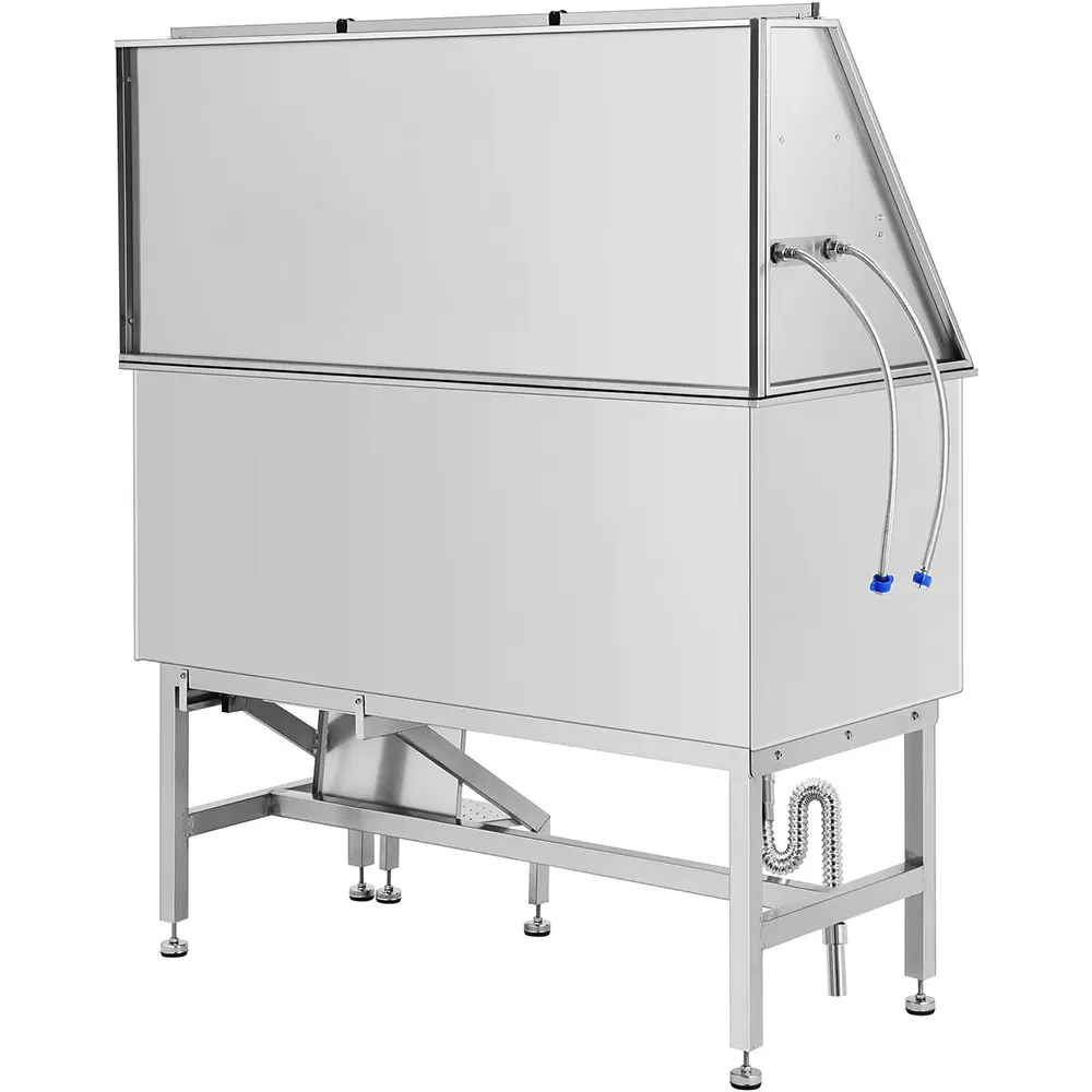 201 Stainless Steel Dog Bathing Machine with Left Door Grooming Tub for Bathroom Use for Cats Small Animals