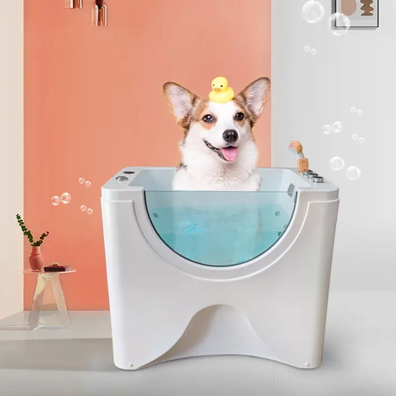 Pet Acrylic Swimming Tub Freestanding Grooming Salon Bathtub Outdoor Indoor Dog Bathtub for Pets