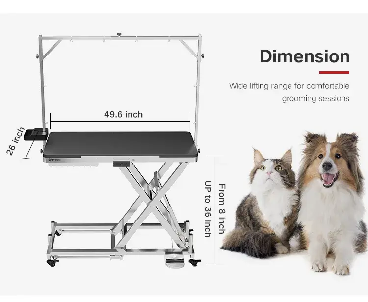 Good Quality Adjustable Simple Animal Shearing Table Foldable Electric Pet Grooming Table