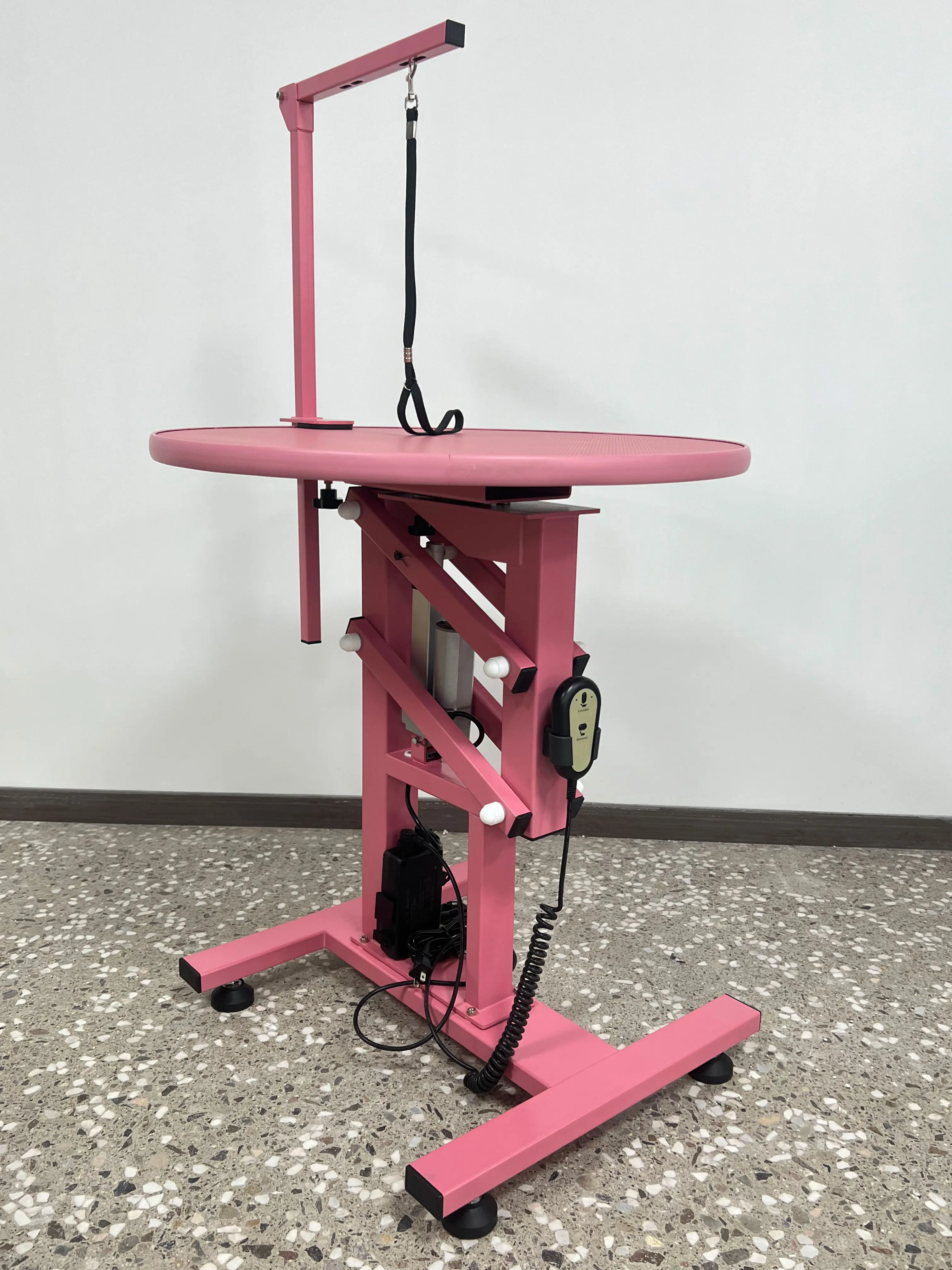 Heavy-Duty Pet Grooming Table Electric Circular Hydraulic Lift Dog Grooming Table With Arm