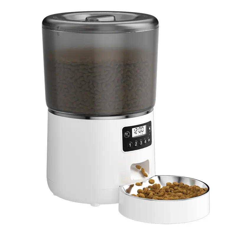 4l Smart Automatic Wifi Pet Feeder Capacity Battery Charging Stainless Steel Bowls Food Dispenser Pet Feeder for Cats and Dogs