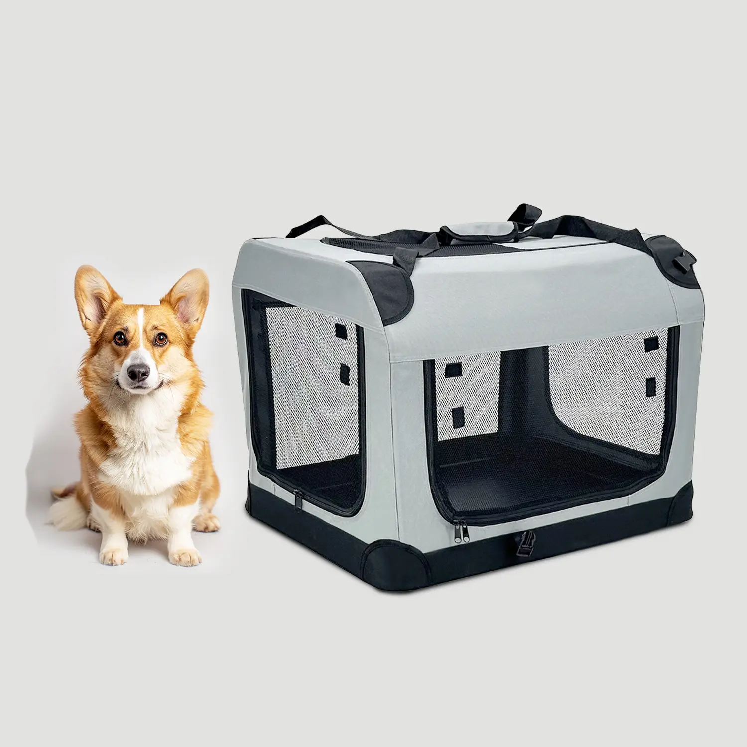 Best Quality Waterproof Foldable Soft Sided Carrier Pet Carrier Bag with Removable Pad for Dog Cat Safety Outdoor