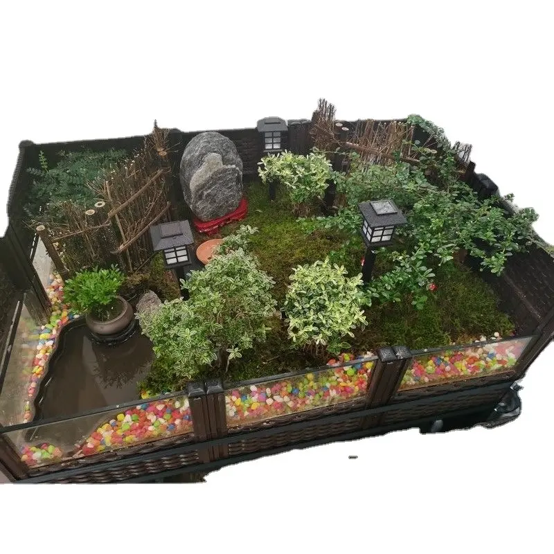Turtle Tank Breeding Ecological Box Sun Landscape Half Water Platform Climbing Platform Large Turtle Breeding Box