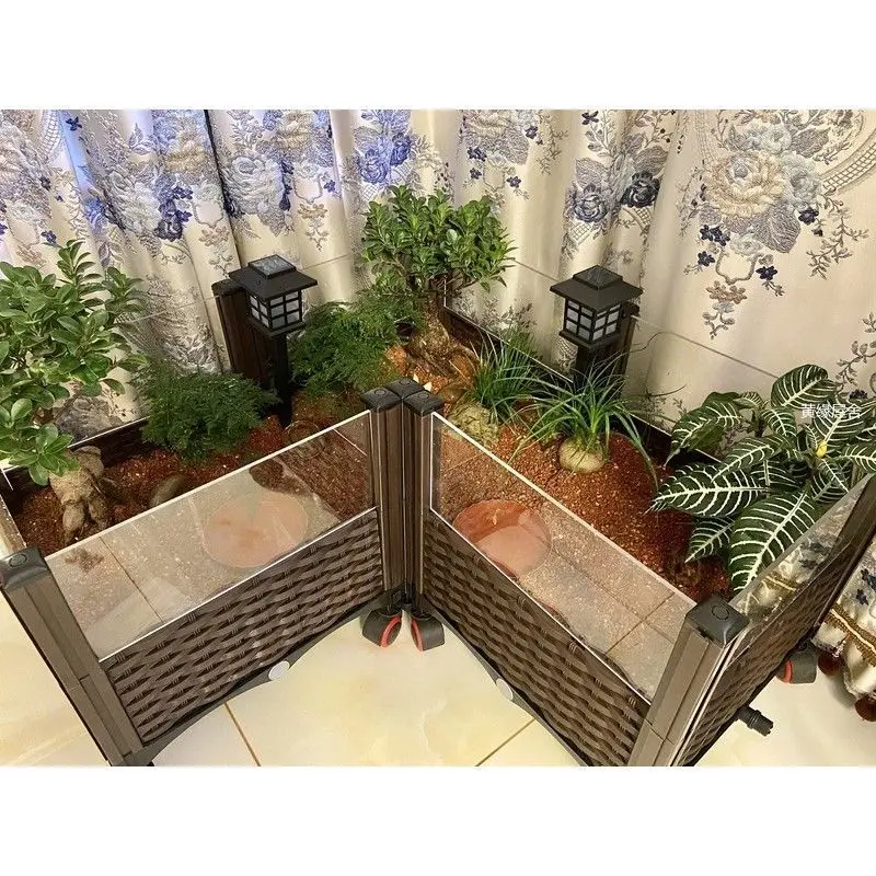 Turtle Tank Breeding Ecological Box Sun Landscape Half Water Platform Climbing Platform Large Turtle Breeding Box