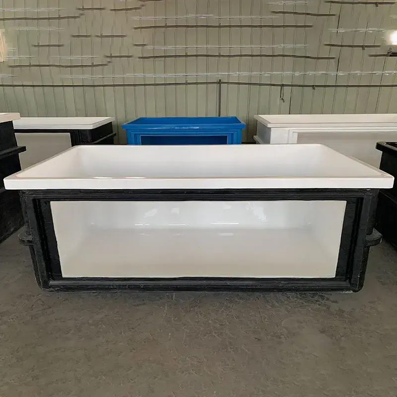 Rectangular FRP aquariums fish tank pond with filter and window