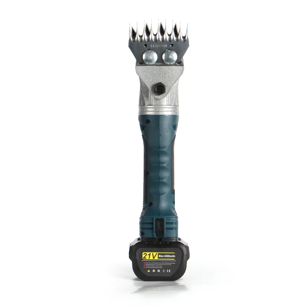 Professional Cordless Electric Wool Sheras,21V Rechargeable Shearing Clipper with 6 Speed and Two Lithium Batteries Sheep Shears