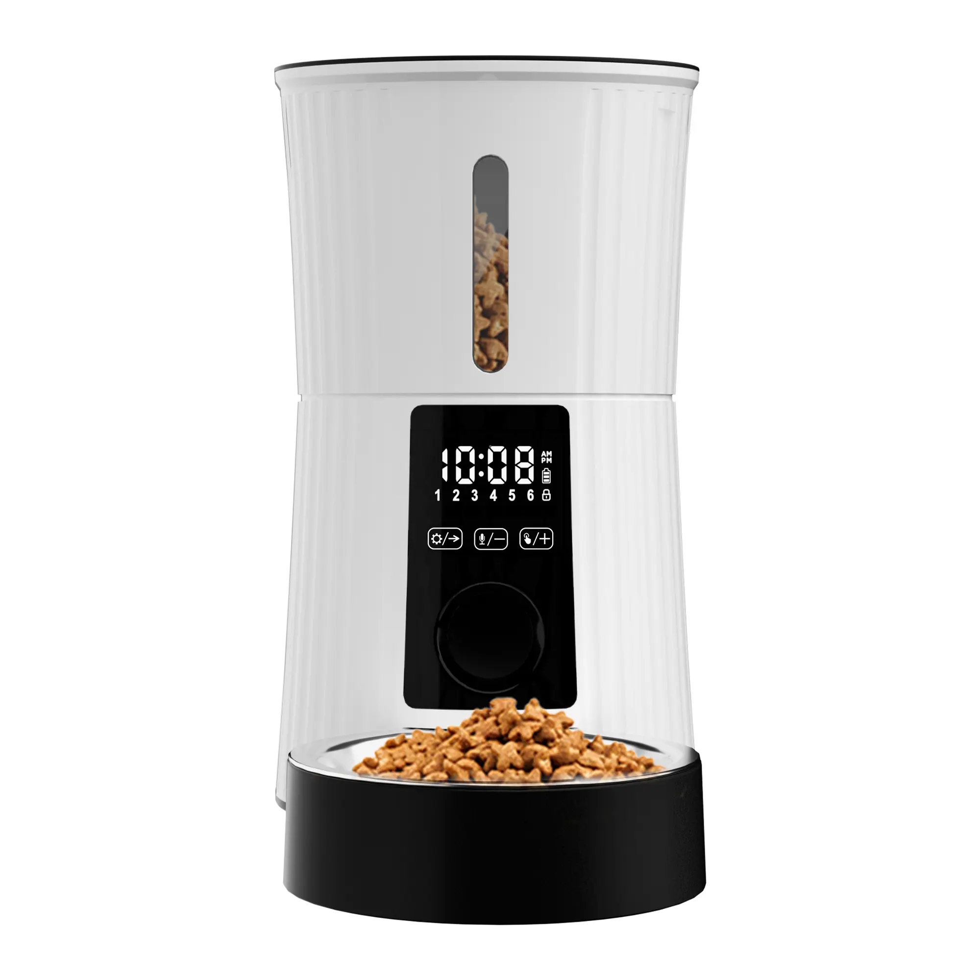 2025 Automatic Cat Dog Pet Feeder With Battery 4L Dry Food Treat Dispenser Electric Auto Pet Food Bowls & Timed Feeders for Dog