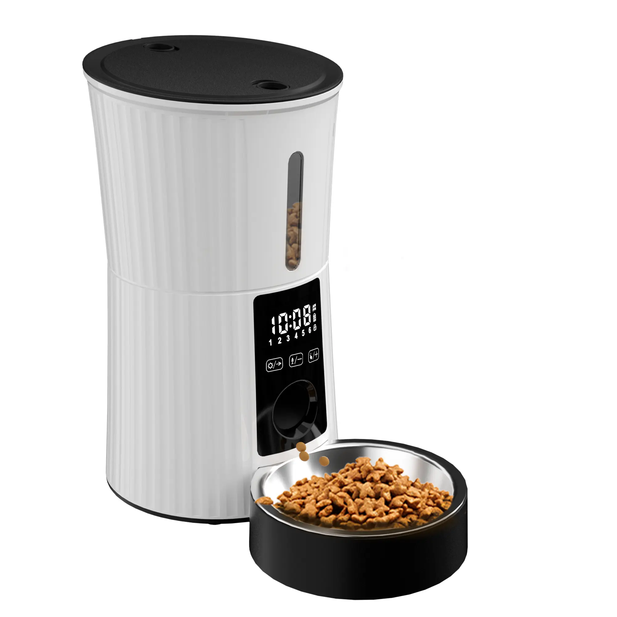 2025 Automatic Cat Dog Pet Feeder With Battery 4L Dry Food Treat Dispenser Electric Auto Pet Food Bowls & Timed Feeders for Dog