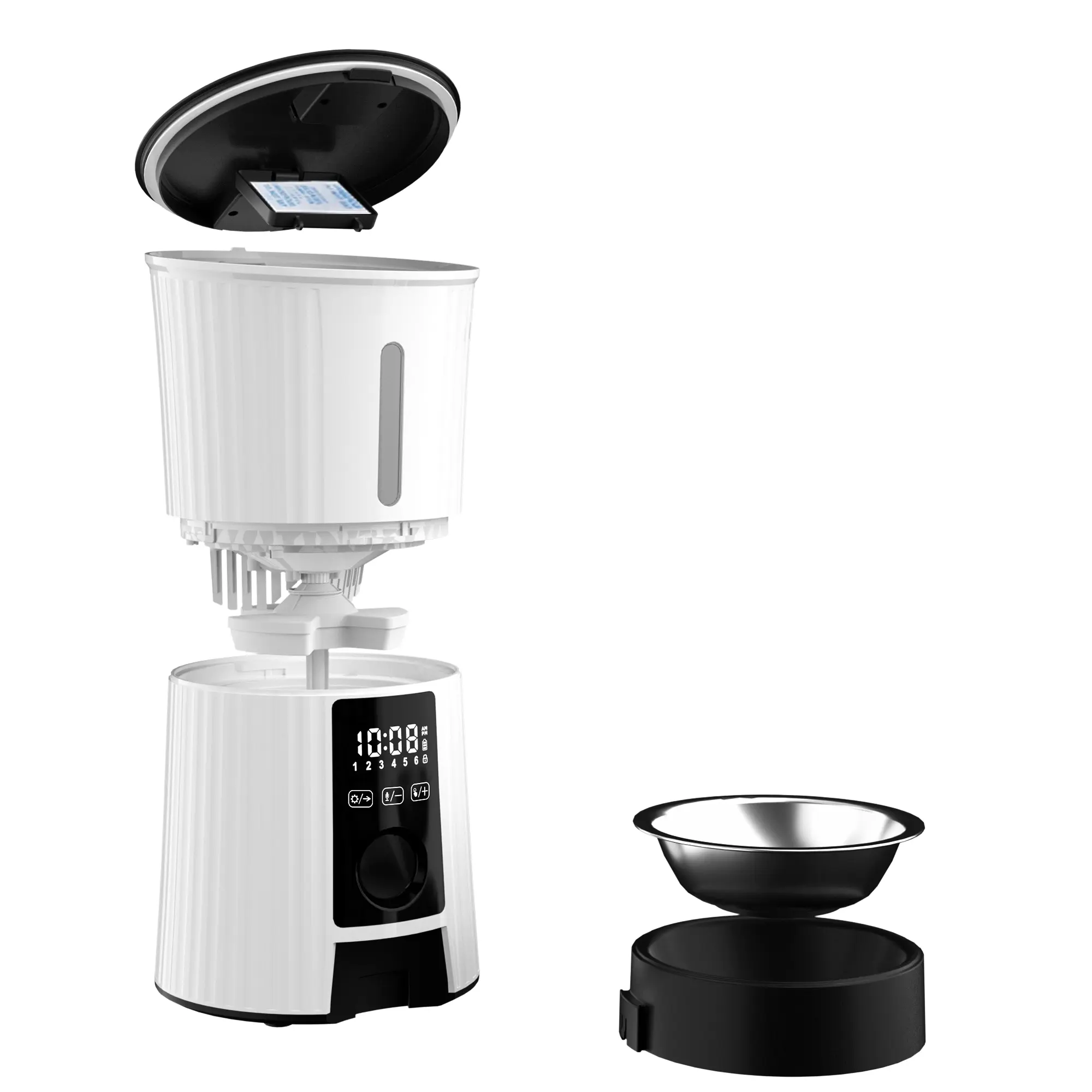 2025 Automatic Cat Dog Pet Feeder With Battery 4L Dry Food Treat Dispenser Electric Auto Pet Food Bowls & Timed Feeders for Dog