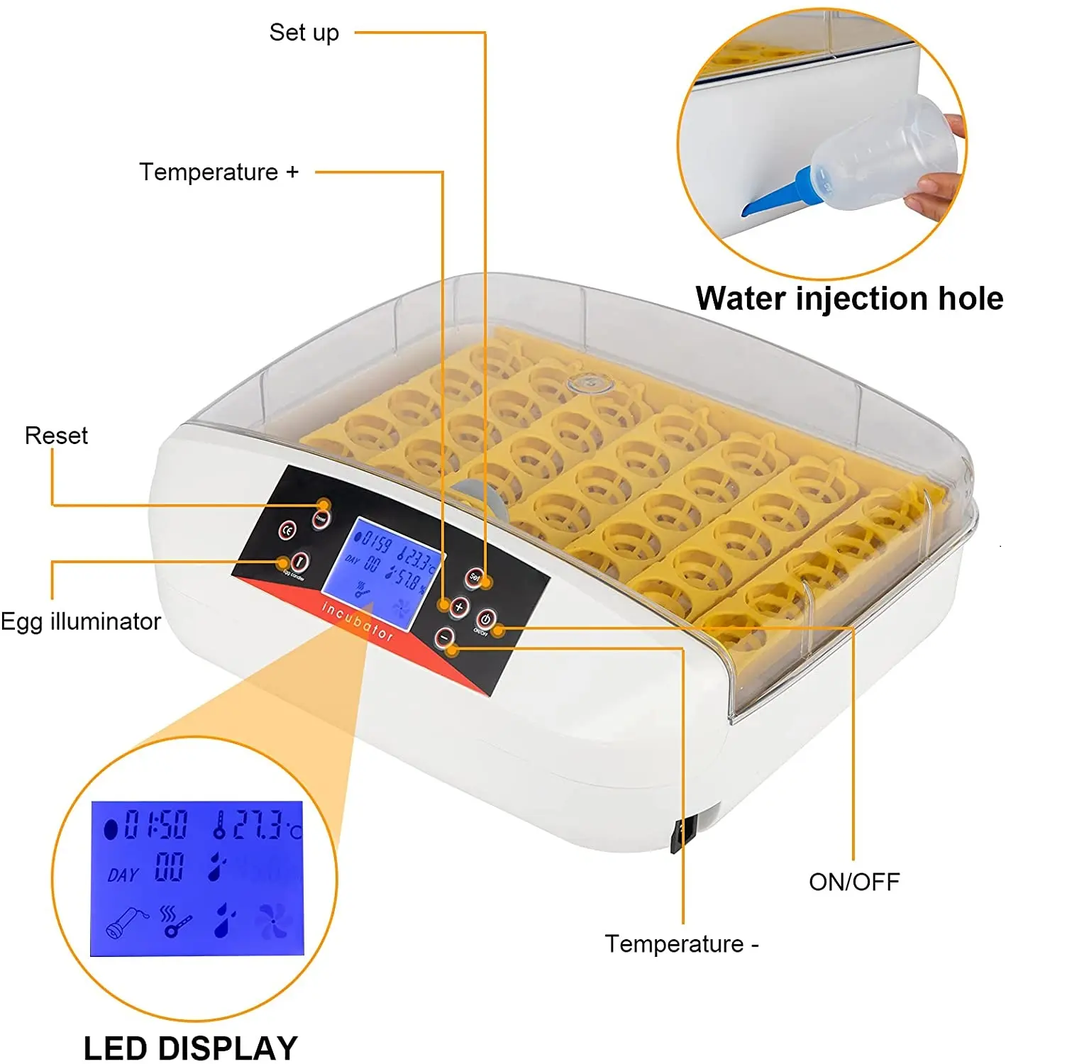 Hot Sale Full Automatic Hatching Machine Multi Layer Incubator Egg Incubator YZ-56A