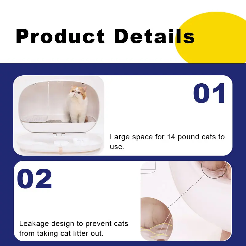 Plastic Large Cleaning Cat Litter Box Toilet Design Indoor Plant Decoration Pet Stuff Hidden Litter Box Cat Bed