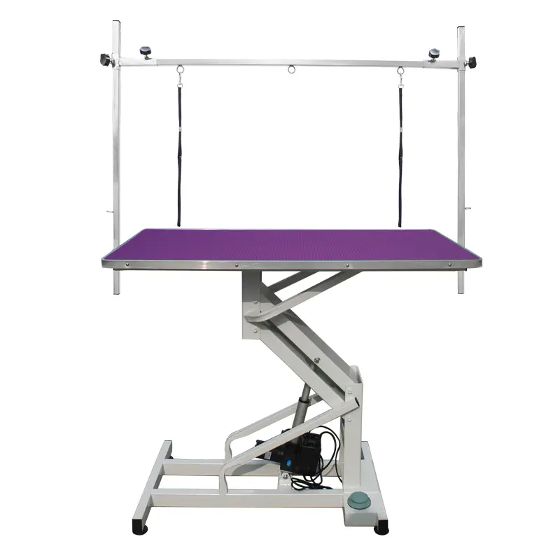 Professional Veterinary Equipment Electric Lifting Silicone Surface Pet Dog Grooming Table